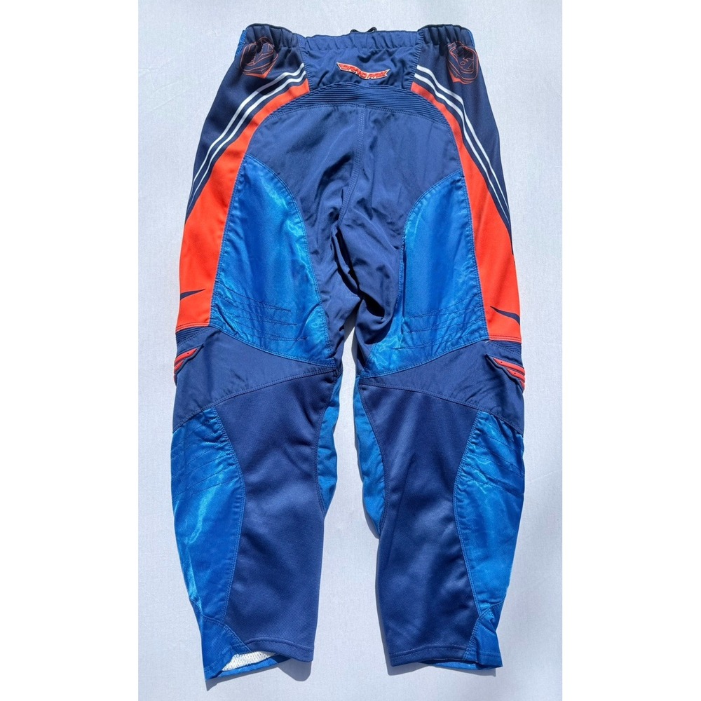 Troy Lee Design Motocross Pants Mens Size 36 Blue/Black/Red ATV Dirtbike Y2K 90s - Picture 6 of 14